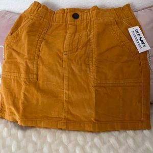 Girl’s Yellow Corduroy Skirt